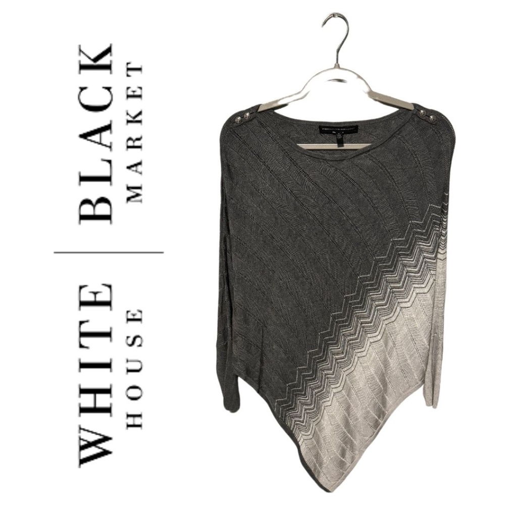 Black House White Market Zigzag Detail Poncho Small